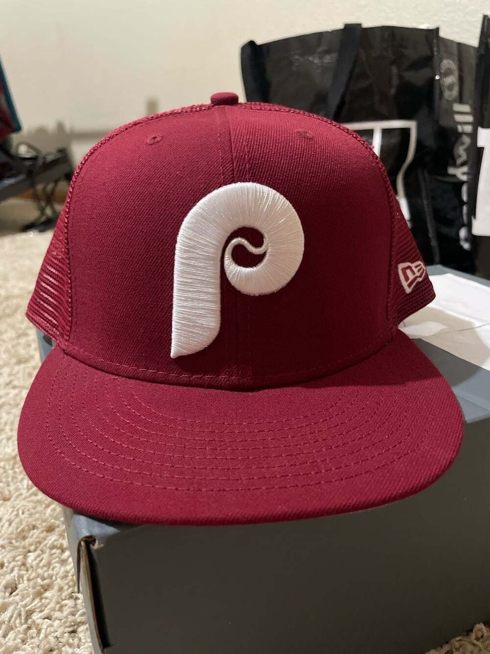 New Era Philadelphia Phillies Cooperstown Collection Trucker 9FIFTY